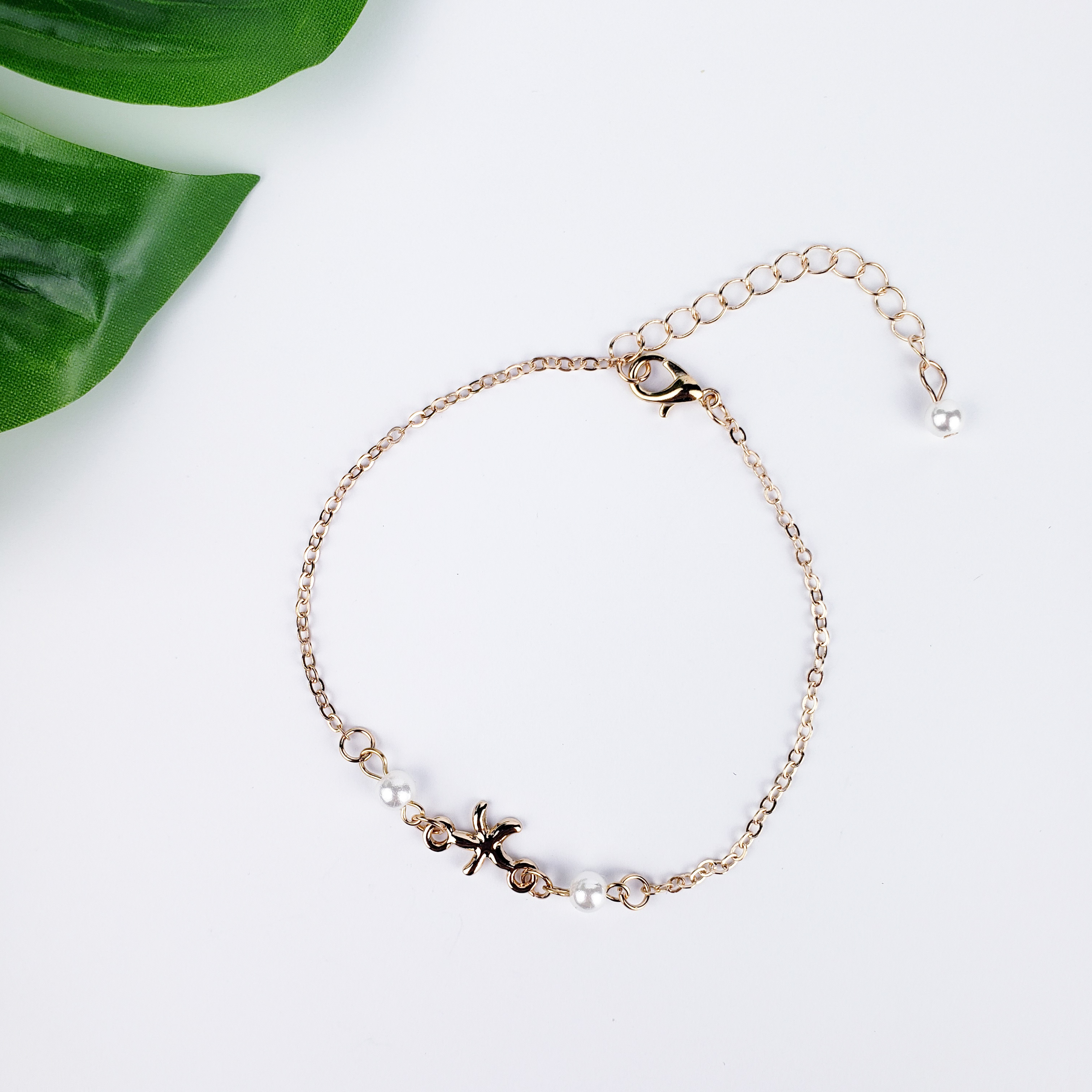 Starfish Gold Anklet